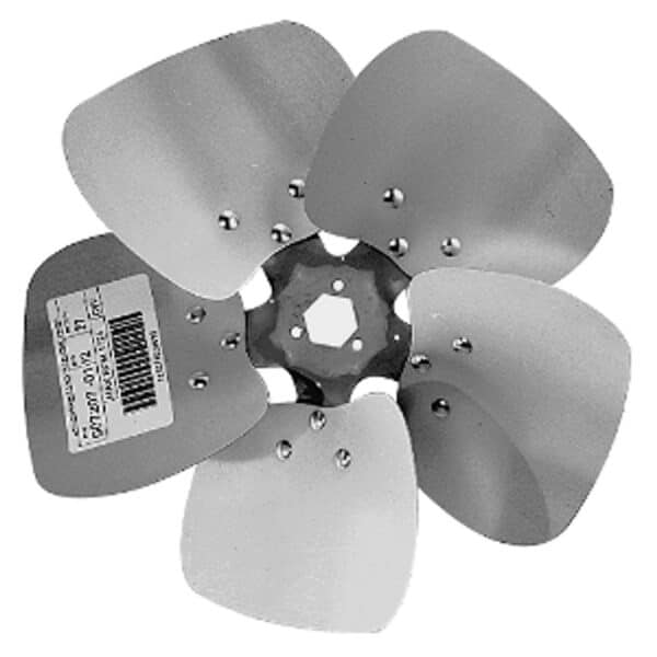 5-Blade 18" Condenser Propeller, CW, 27° Pitch (Hub)